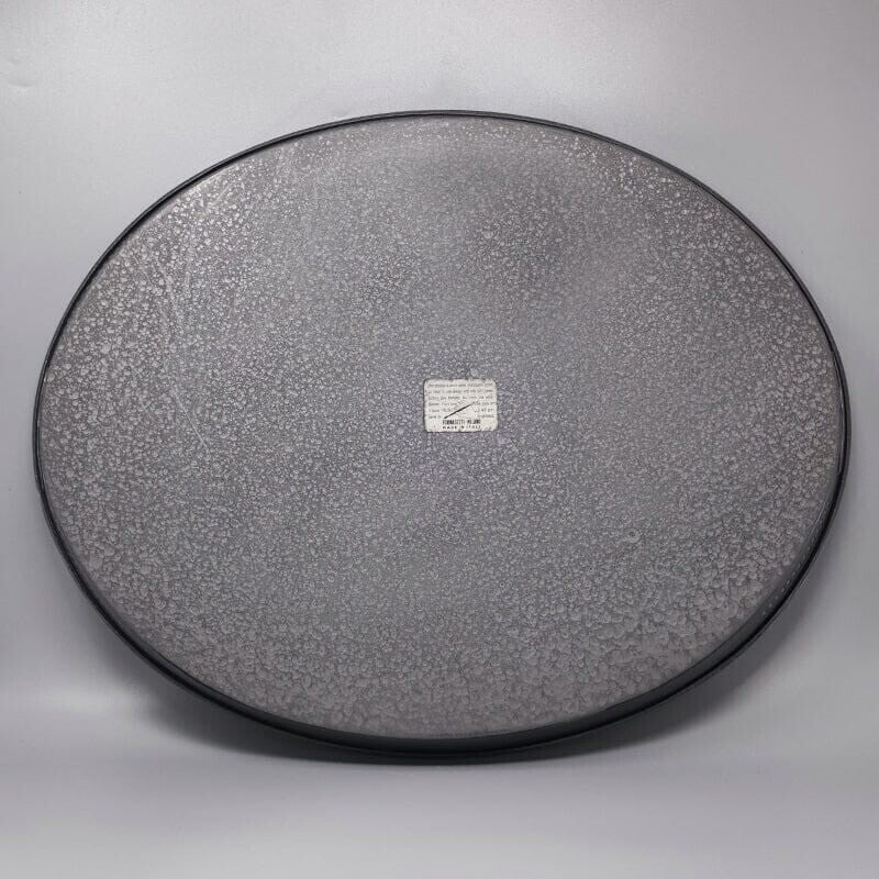 Vintage oval metal tray by Piero Fornasetti, Italy 1970