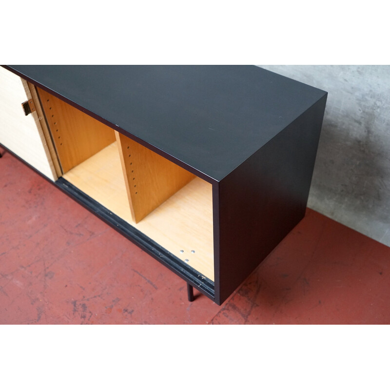 Vintage black sideboard by Florence Knoll Bassett for Knoll Inc., 1950