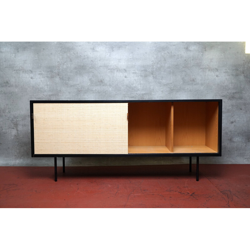 Vintage black sideboard by Florence Knoll Bassett for Knoll Inc., 1950