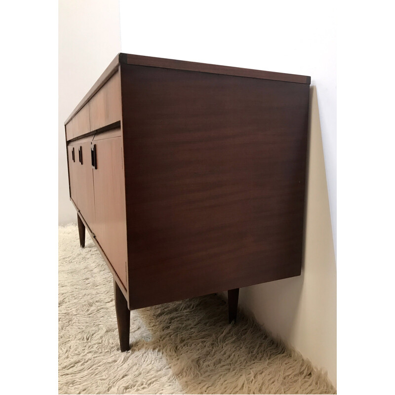 Vintage mid century original teak and rosewood sideboard by Eon Elliotts produced by Newbury Sideboard - 1960s