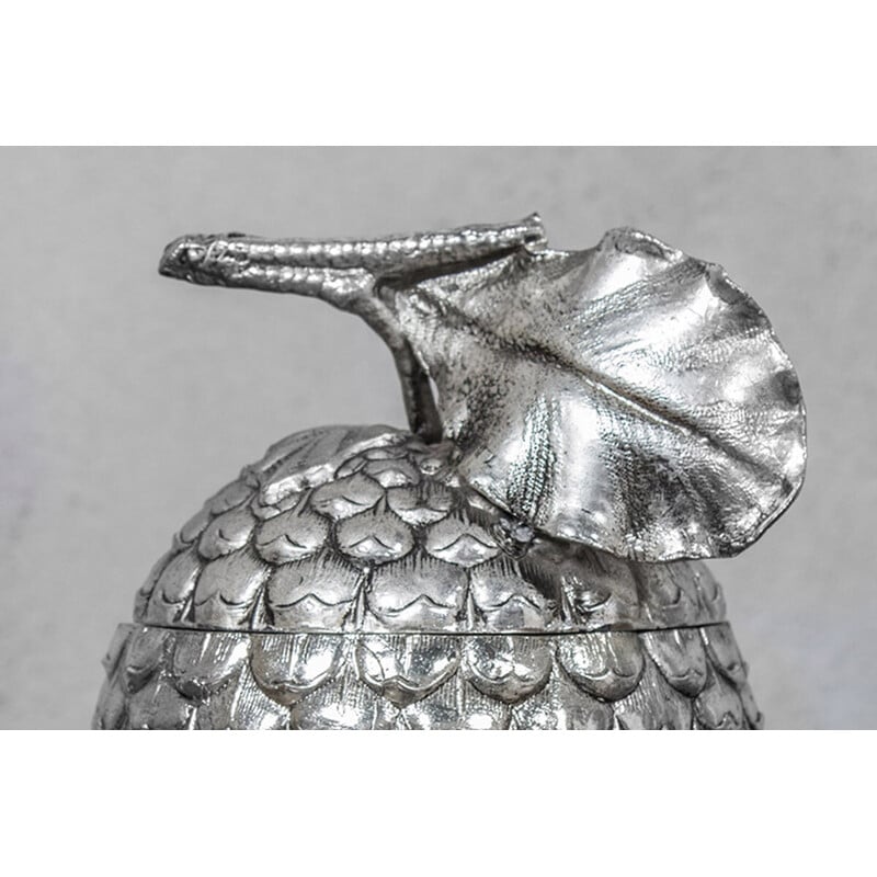 Vintage acorn-shaped ice bucket by Mauro Manetti, Italy 1960