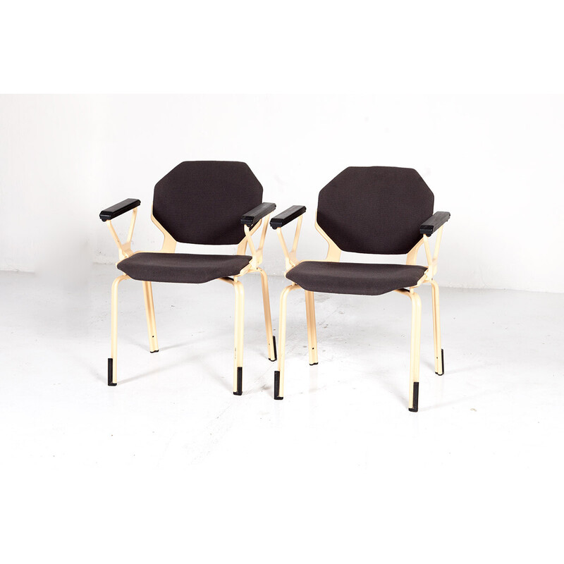 Pair of vintage office armchairs by Froscher for Sitform, 1970