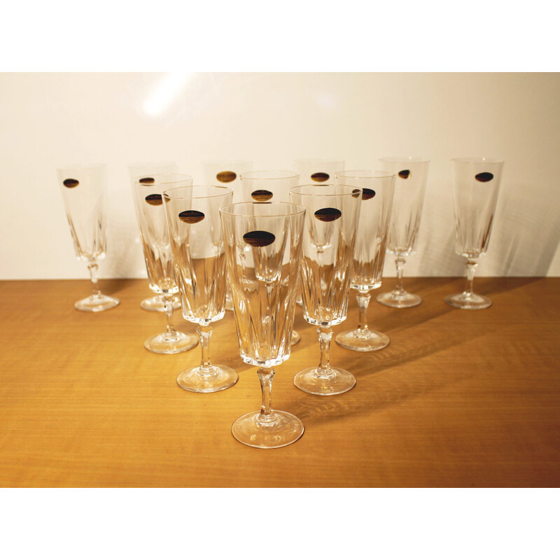 Flûtes à champagne taillées assorties Design DYNASTY - Bruno Evrard
