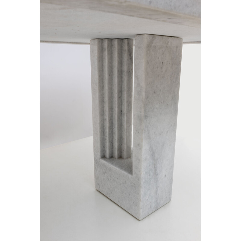 Table à repas vintage «Delfi» en marbre par Marcel Breuer et Carlo Scarpa pour Gavina, Italie
