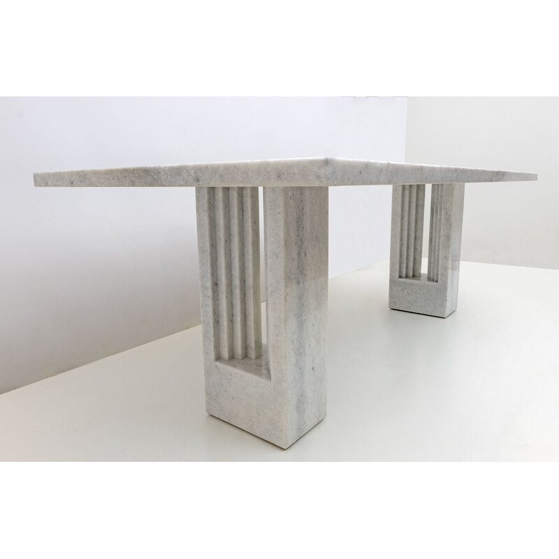 Table à repas vintage «Delfi» en marbre par Marcel Breuer et Carlo Scarpa pour Gavina, Italie