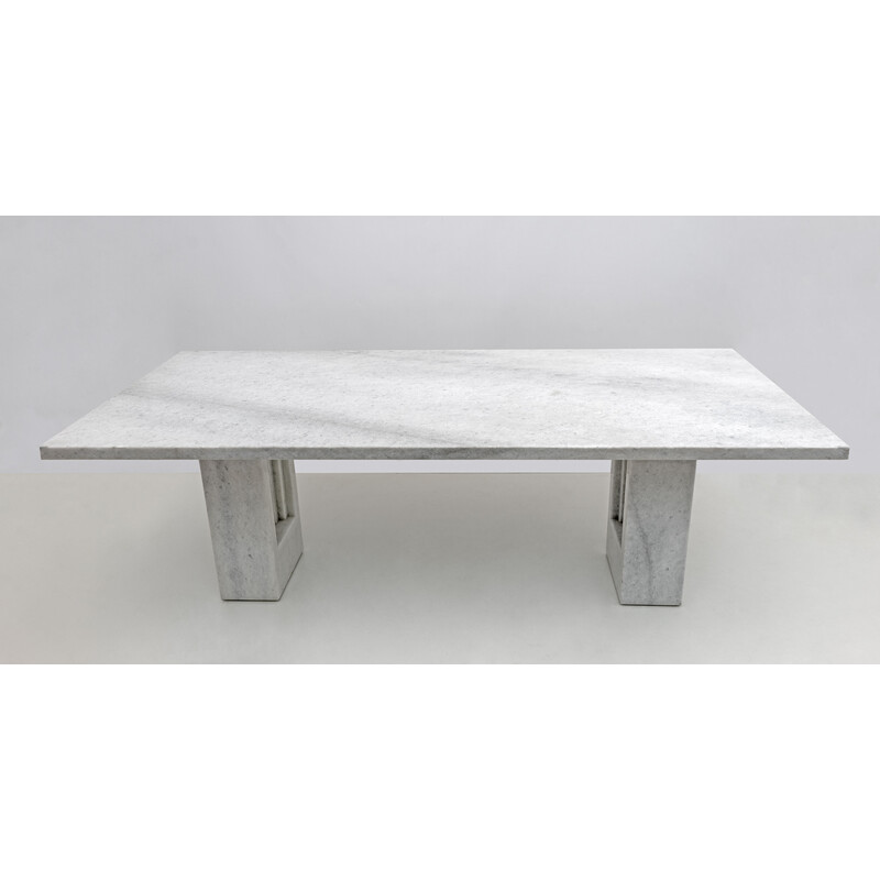 Table à repas vintage «Delfi» en marbre par Marcel Breuer et Carlo Scarpa pour Gavina, Italie