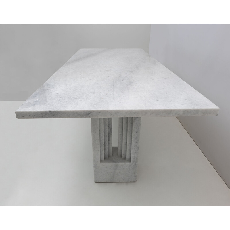 Table à repas vintage «Delfi» en marbre par Marcel Breuer et Carlo Scarpa pour Gavina, Italie