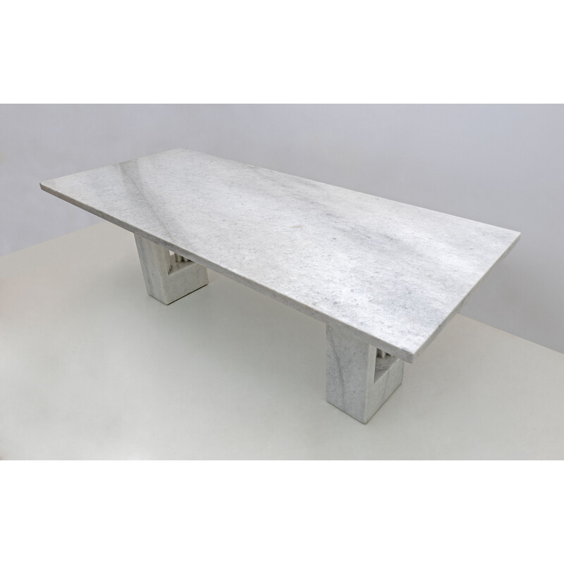 Table à repas vintage «Delfi» en marbre par Marcel Breuer et Carlo Scarpa pour Gavina, Italie