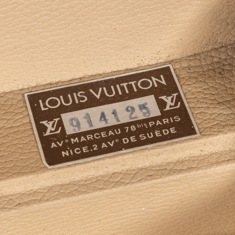Valise vintage en toile monogramme par Louis Vuitton, France 1970
