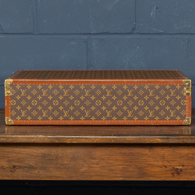 Valise vintage en toile monogramme par Louis Vuitton, France 1970