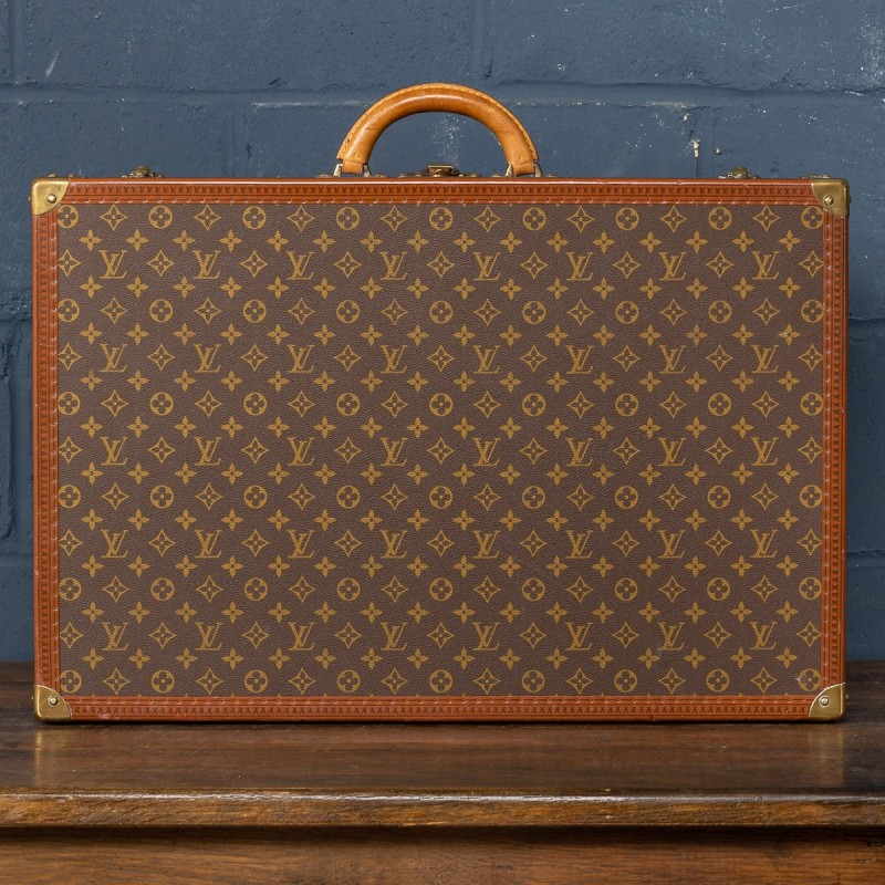 Valise vintage en toile monogramme par Louis Vuitton, France 1970