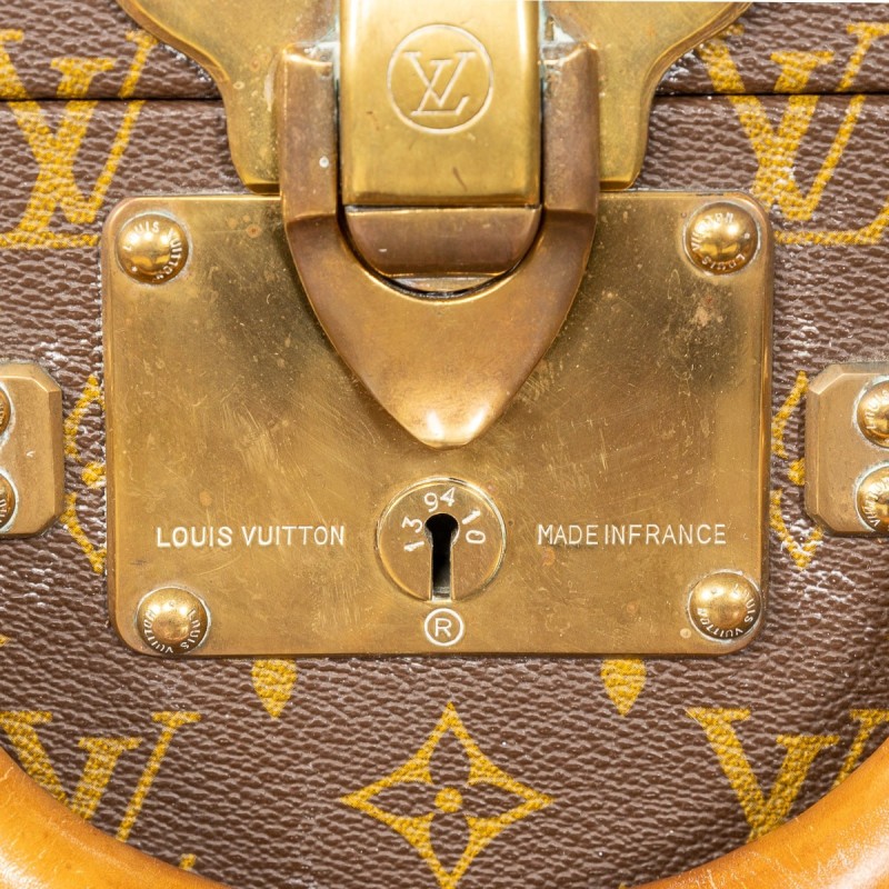 Valise vintage en toile monogramme par Louis Vuitton, France 1970