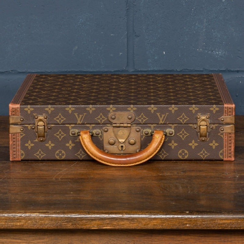 Custodia per orologio vintage con motivo monogramma di Louis Vuitton, Francia