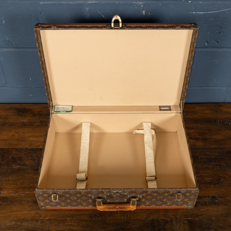 Valise vintage en toile monogramme par Louis Vuitton, France 1970