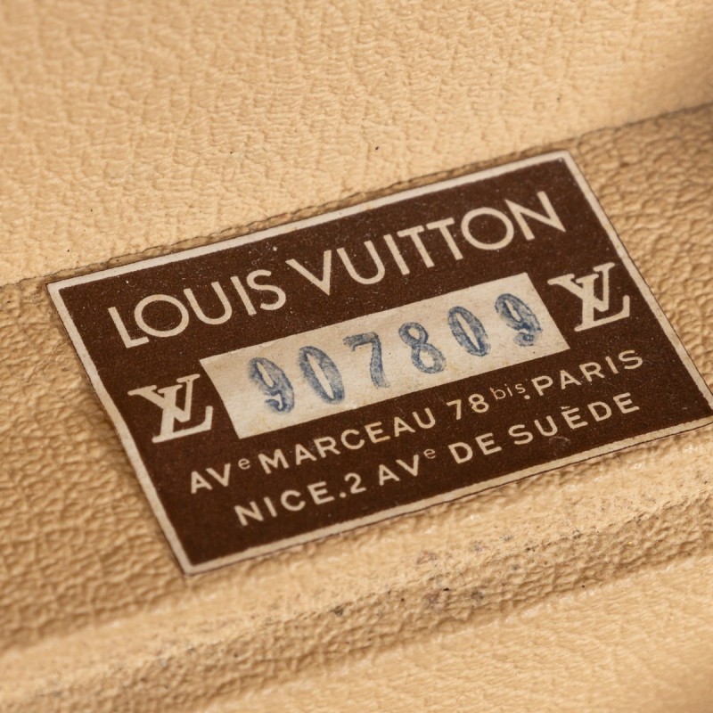 Valise vintage en toile monogramme par Louis Vuitton, France 1970