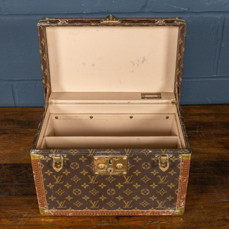 This Louis Vuitton Leather Trunk Opens Up Into A Vanity Table