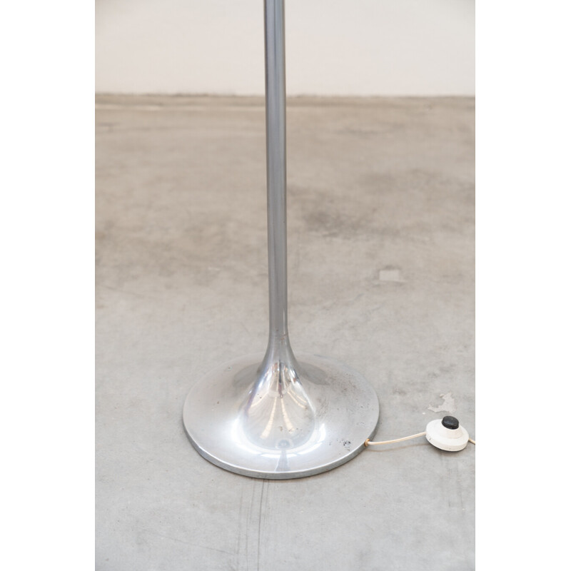 Vintage Space Age floor lamp in glass and acrylic for Guzzini, Italy 1970