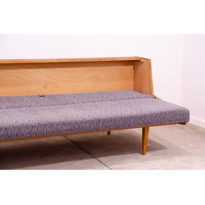 Vintage 3-seater sofa in ash veneer for Tatra Nábytok, Czechoslovakia 1970