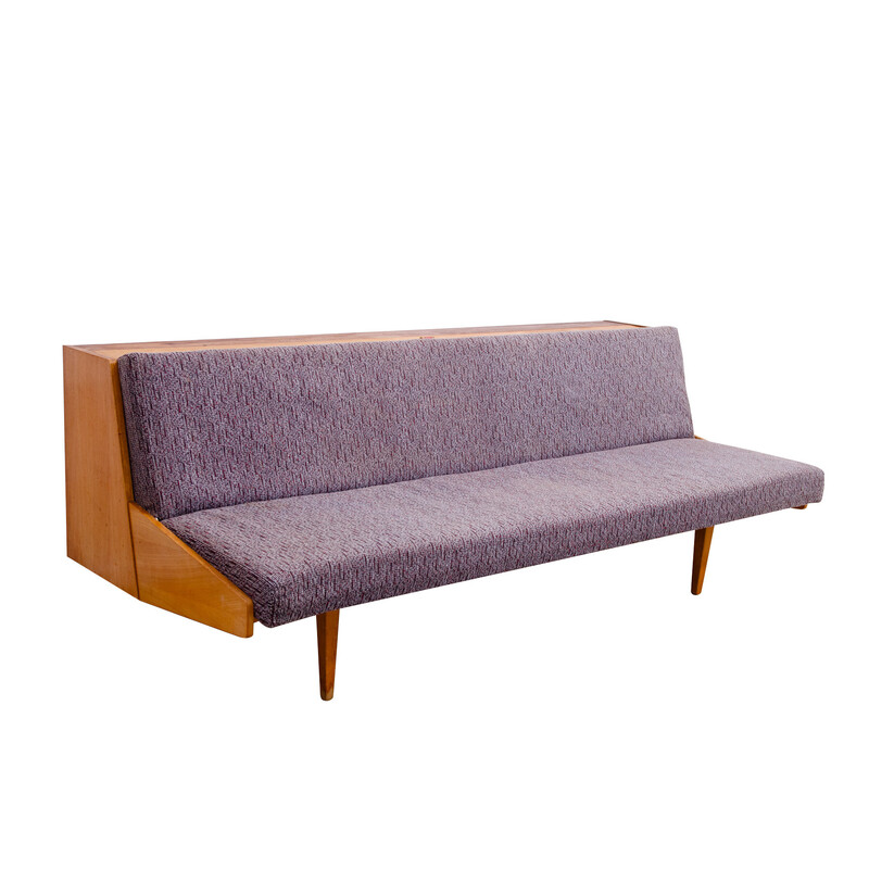 Vintage 3-seater sofa in ash veneer for Tatra Nábytok, Czechoslovakia 1970