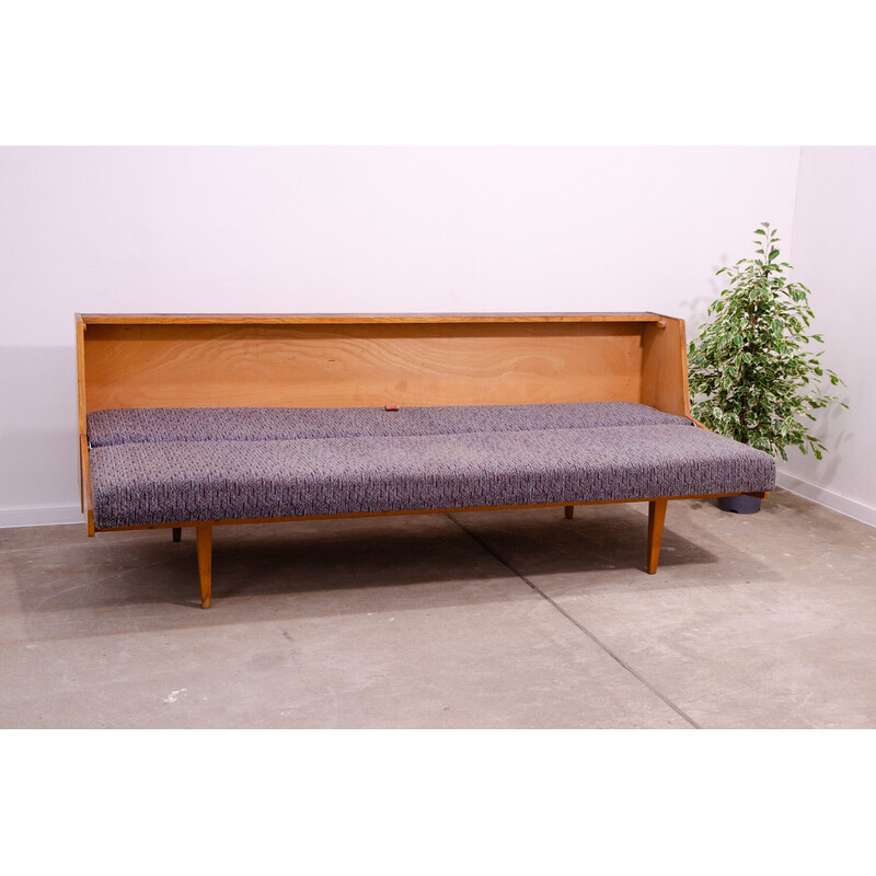 Vintage 3-seater sofa in ash veneer for Tatra Nábytok, Czechoslovakia 1970