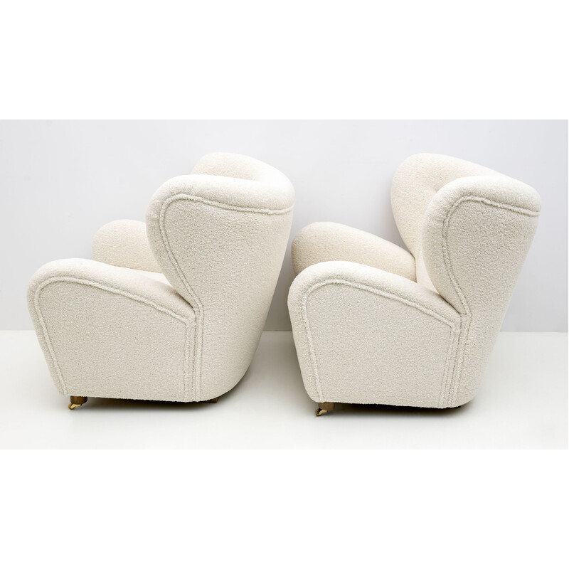 Pair of vintage The Stanco armchairs by Flemming Lassen, 1935