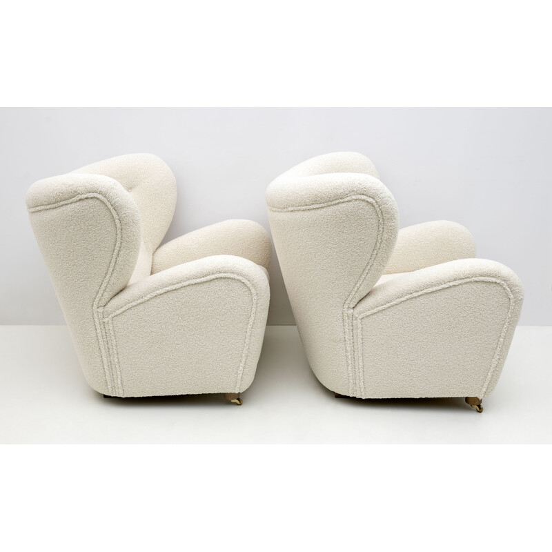 Pair of vintage The Stanco armchairs by Flemming Lassen, 1935