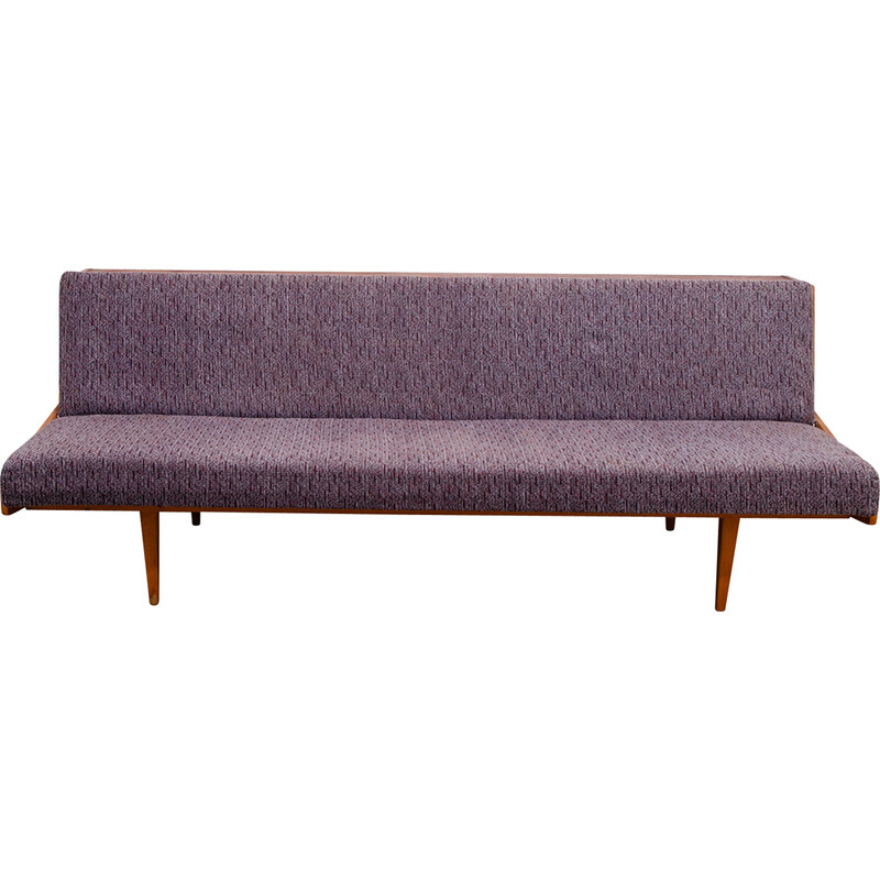 Vintage 3-seater sofa in ash veneer for Tatra Nábytok, Czechoslovakia 1970