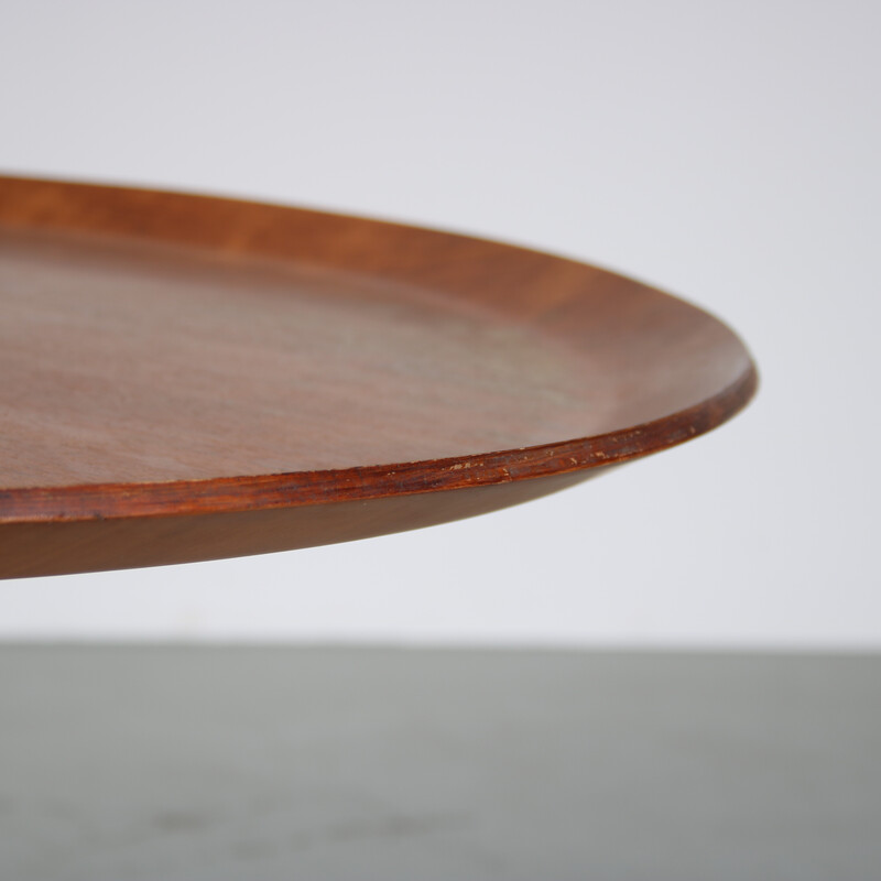 Table basse vintage en contreplaqué de teck par Cor Alons pour De Boer Gouda, Pays-Bas 1950