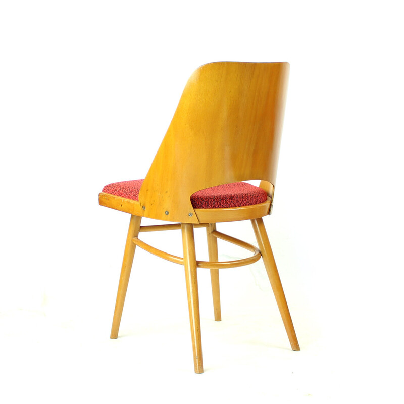 Ensemble de 4 chaises à repas vintage en hêtre par Oswald Haerdtl pour Thonet, 1960