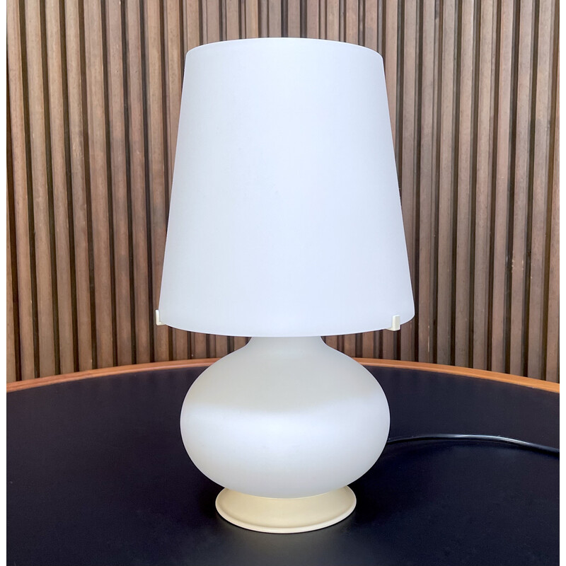 Vintage model 1853 glass table lamp by Max Ingrand for Fontana, Italy 1954