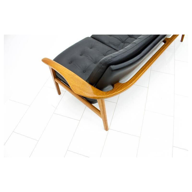 Canapé en bois et en teck moderne scandinave - 1960