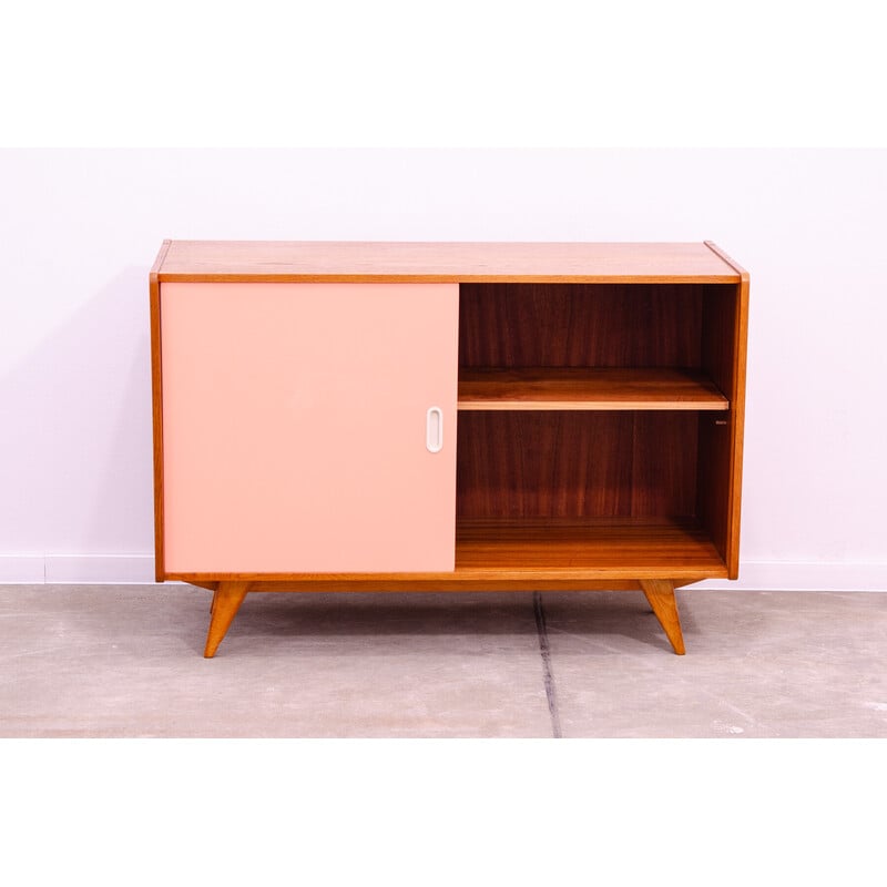 Vintage beech wood and plywood sideboard by Jiří Jiroutek, Czechoslovakia 1960