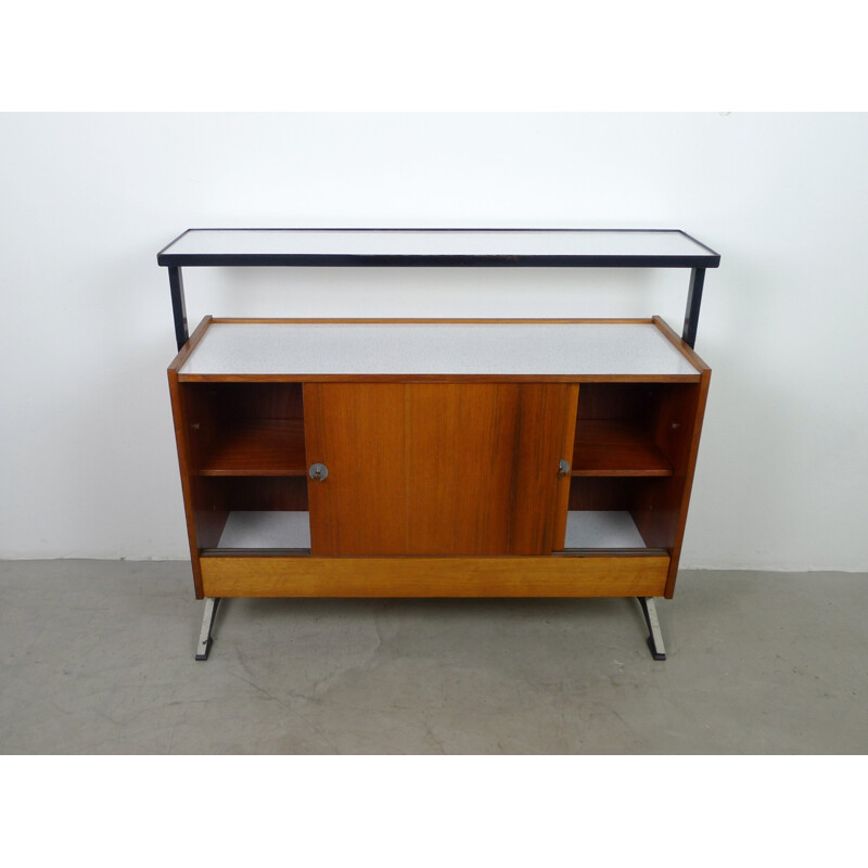 Vintage bar with four bar stools - 1960s