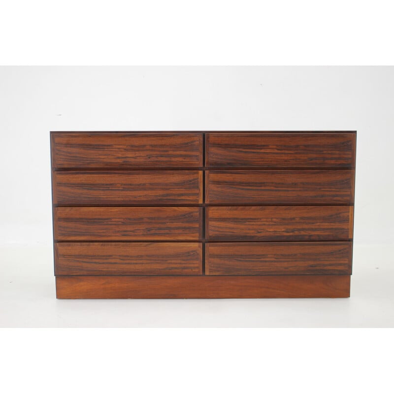 Vintage rosewood chest of drawers by Omann Junn 1960
