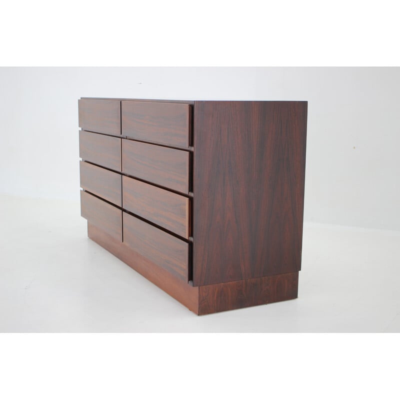 Vintage rosewood chest of drawers by Omann Junn 1960