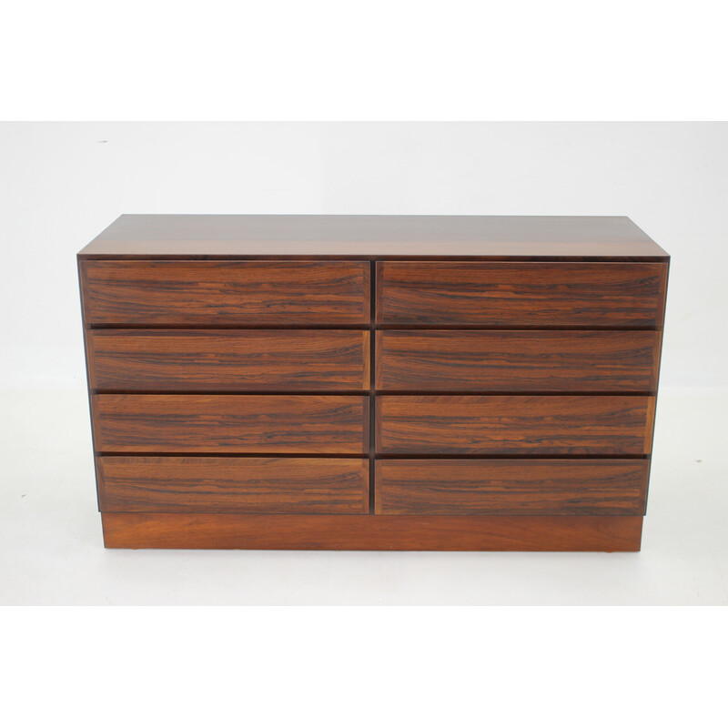 Vintage rosewood chest of drawers by Omann Junn 1960