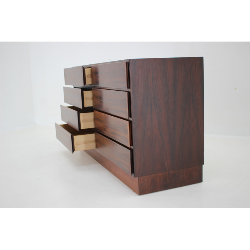 Vintage rosewood chest of drawers by Omann Junn 1960