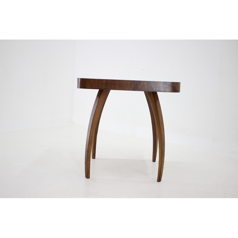 Vintage "Spider" walnut coffee table by Jindrich Halabala, Czechoslovakia 1940