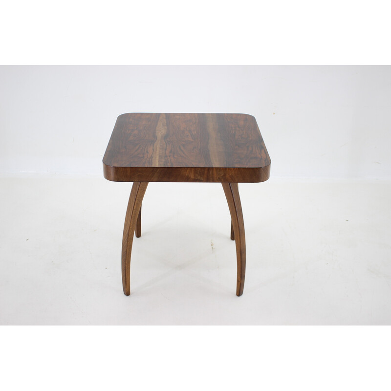 Table basse vintage "Spider" en noyer par Jindrich Halabala, Tchécoslovaquie 1940