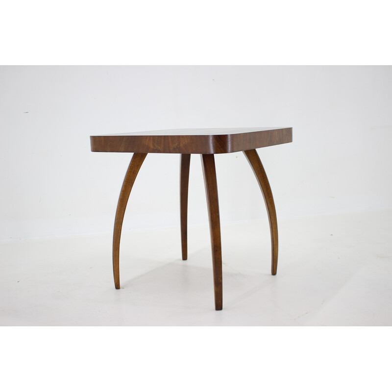 Vintage "Spider" walnut coffee table by Jindrich Halabala, Czechoslovakia 1940