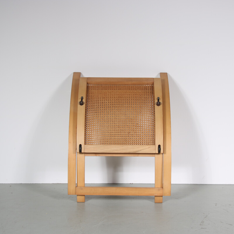 Chaise vintage pliante « VF » en bois de hêtre par Gijs Bakker pour Castelijn, Pays-Bas 1976