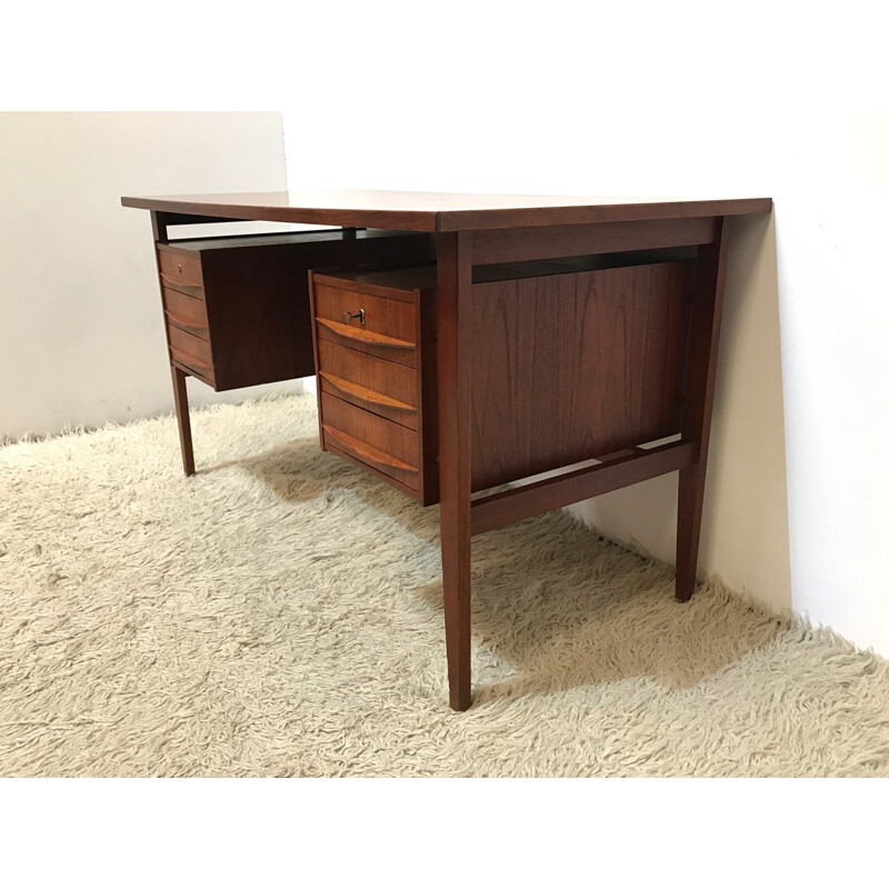 Danish mid century wooden desk - 1960s