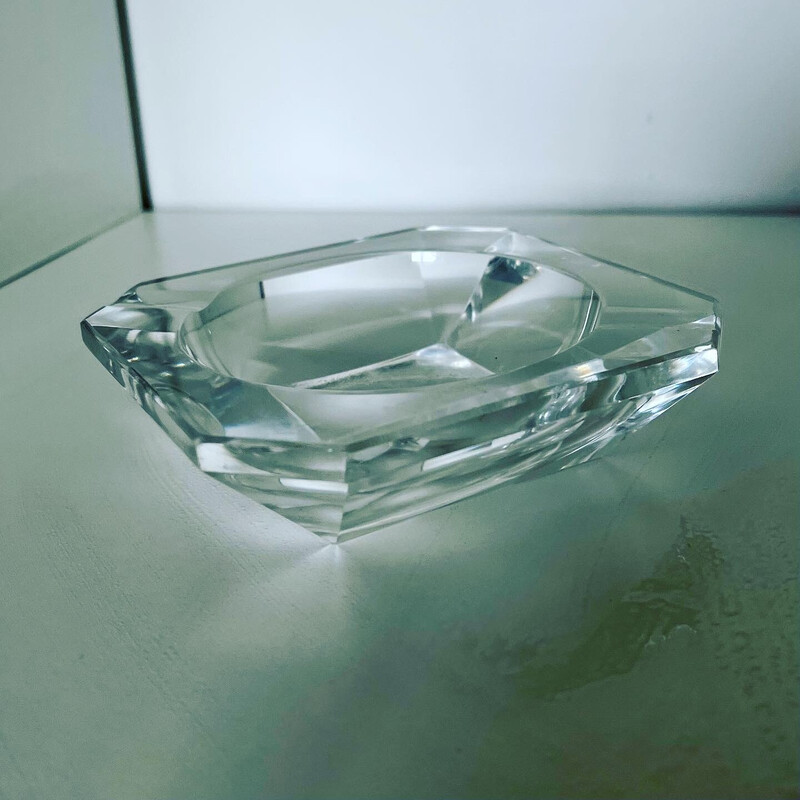 Vintage crystal ashtray for Val St Lambert