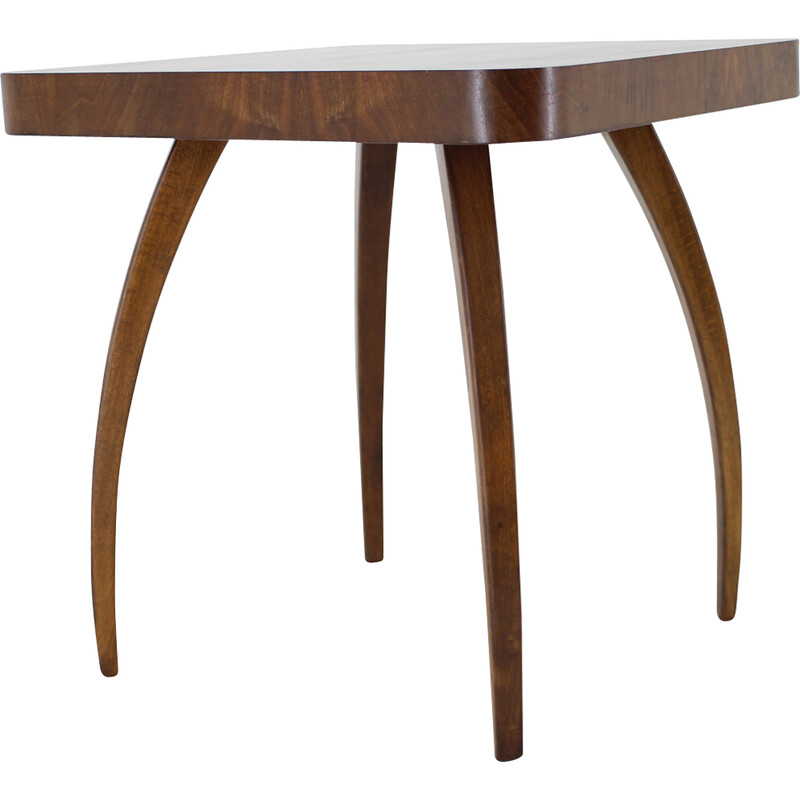 Vintage "Spider" walnut coffee table by Jindrich Halabala, Czechoslovakia 1940