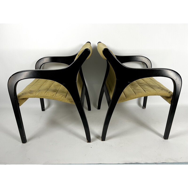 Pair of vintage Vivalda armchairs by Claudio Salocchi for Sormani, Italy 1960