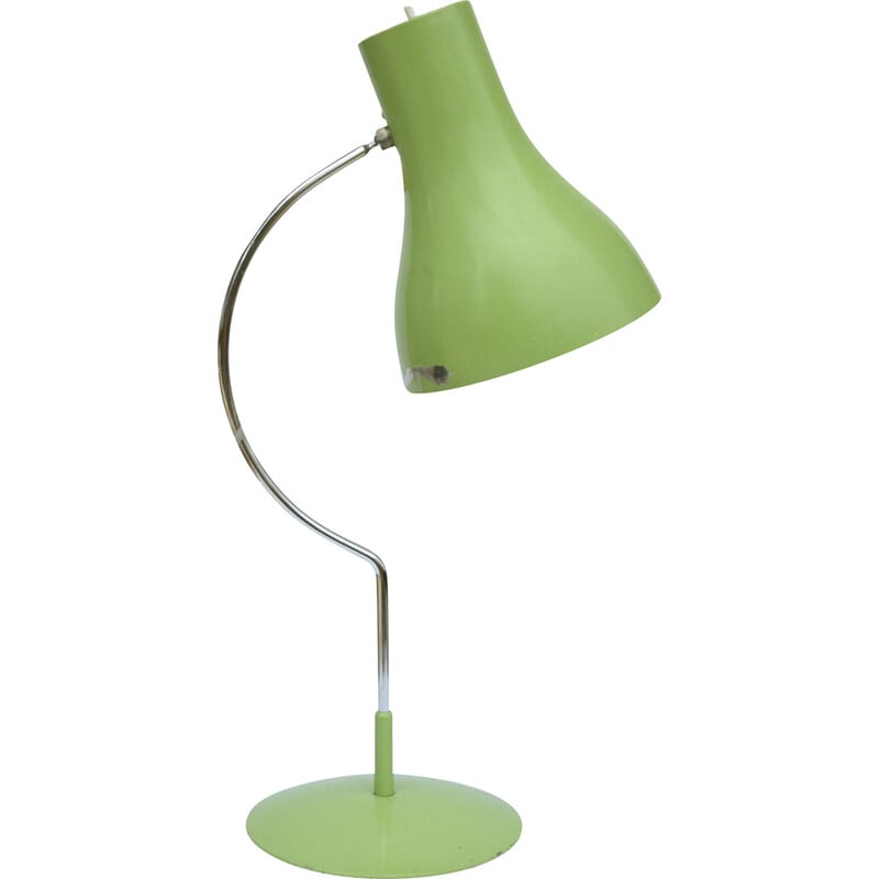 Vintage green desk lamp by Josef Hurka for Napako, Czechoslovakia 1960