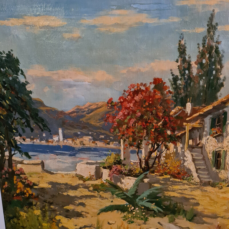 Pintura vintage de C. Beaufort, 1960