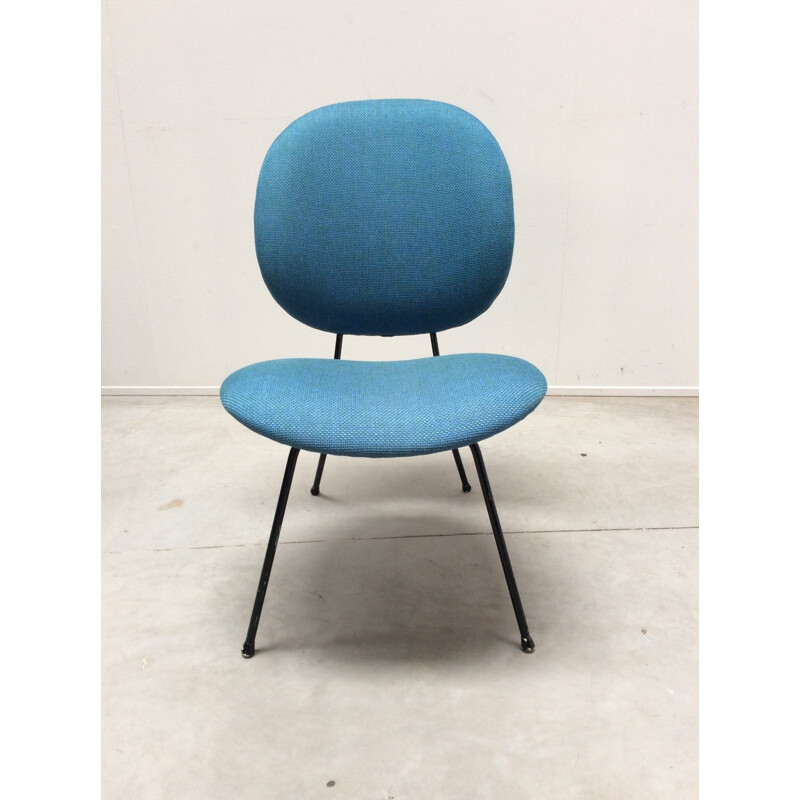 Pair of blue low armchairs by Willem Gispen - 1960s