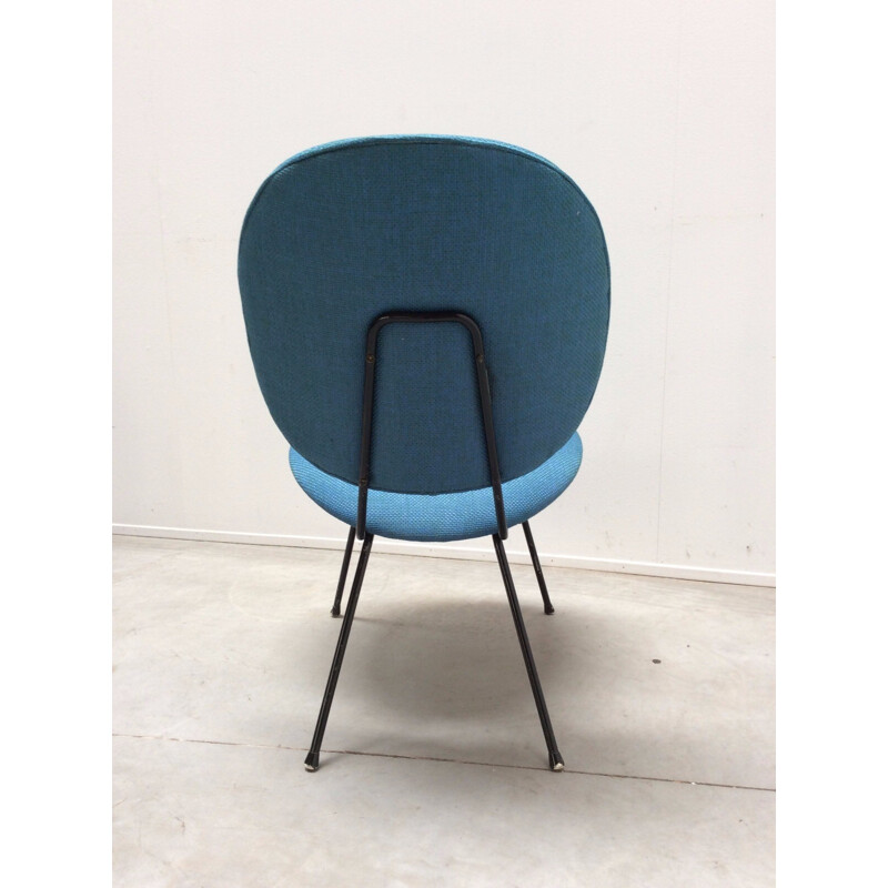 Pair of blue low armchairs by Willem Gispen - 1960s