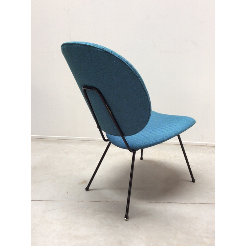 Pair of blue low armchairs by Willem Gispen - 1960s